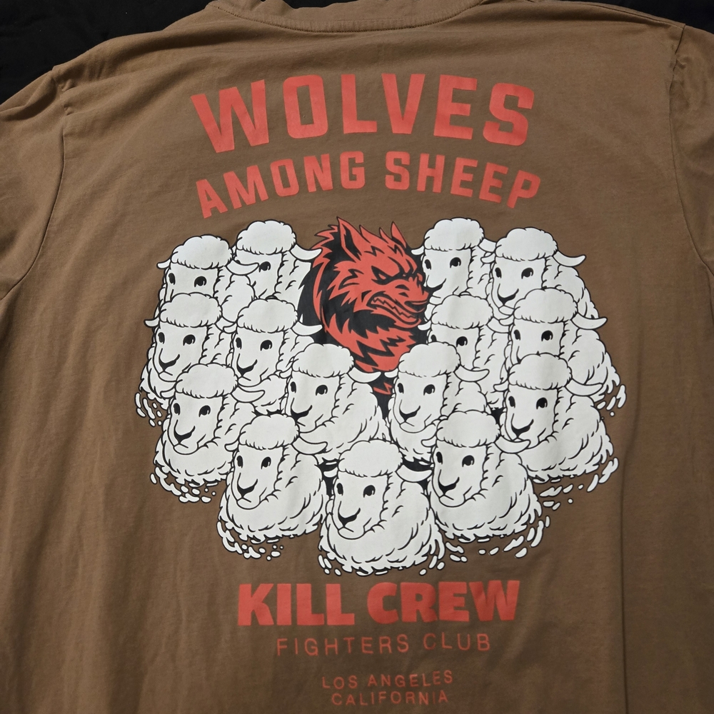 Kill Crew Brown Wolves Graphic Tee